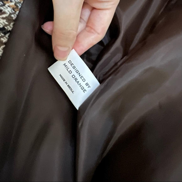 Oversized checked hooded jacket - Picture 3 of 4